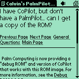 Browsing Calvin's FAQ off-line