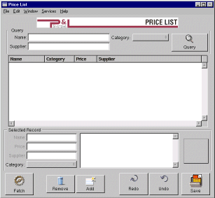 The desktop version of PriceList